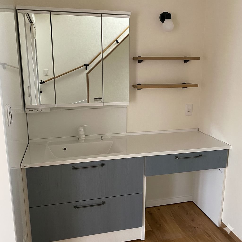 洗面台交換 施工完了